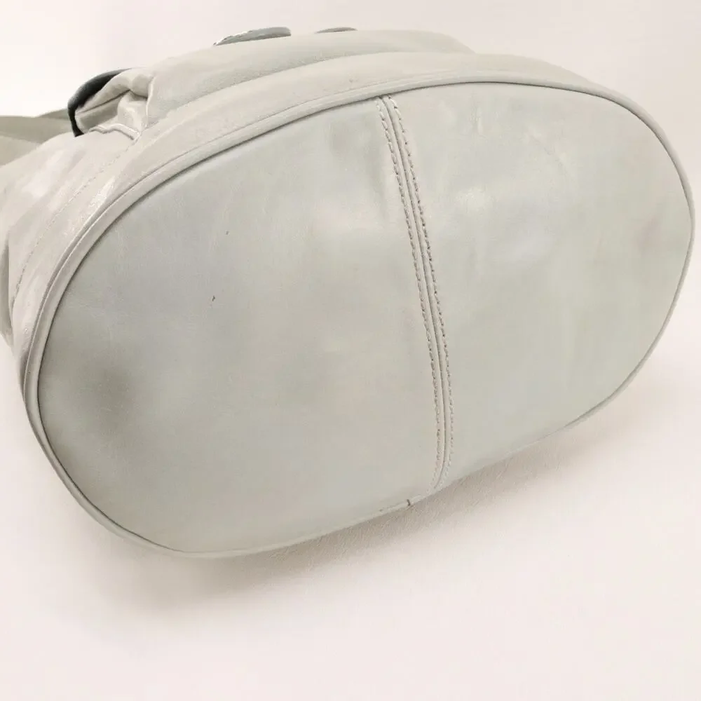Tommy Hilfiger Handbag Women Small Ice Blue Faux Leather Bucket Shoulder Bag